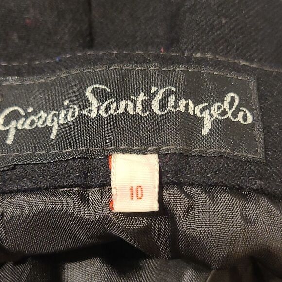 Size 10 Giorgio Sant'Angelo Black Wool Maxi Skirt - Picture 6 of 6